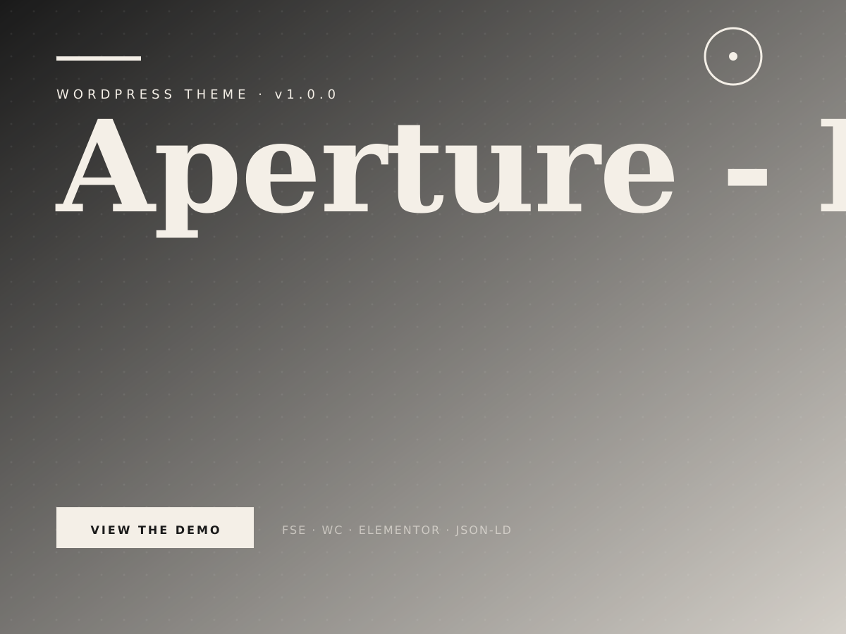 Aperture theme demo