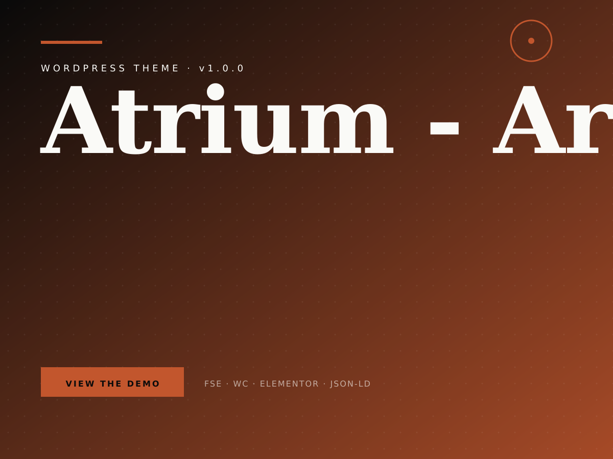 Atrium theme demo