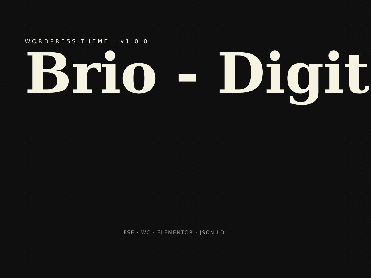 Brio theme demo