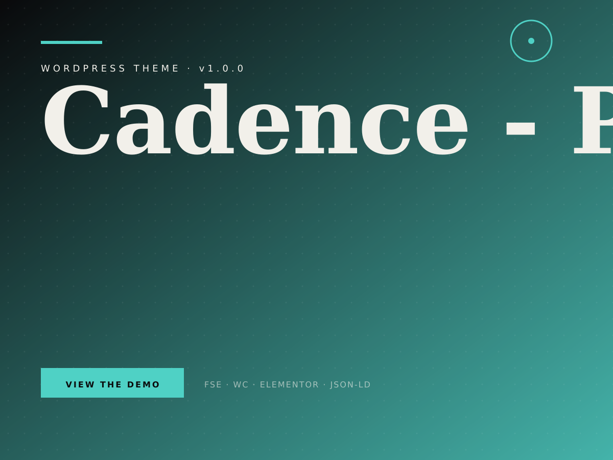 Cadence theme demo