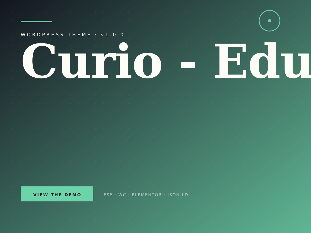 Curio theme demo