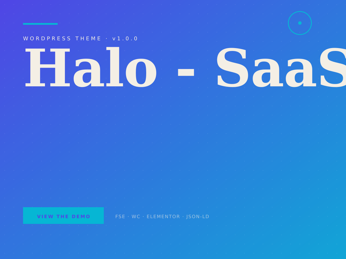 Halo theme demo