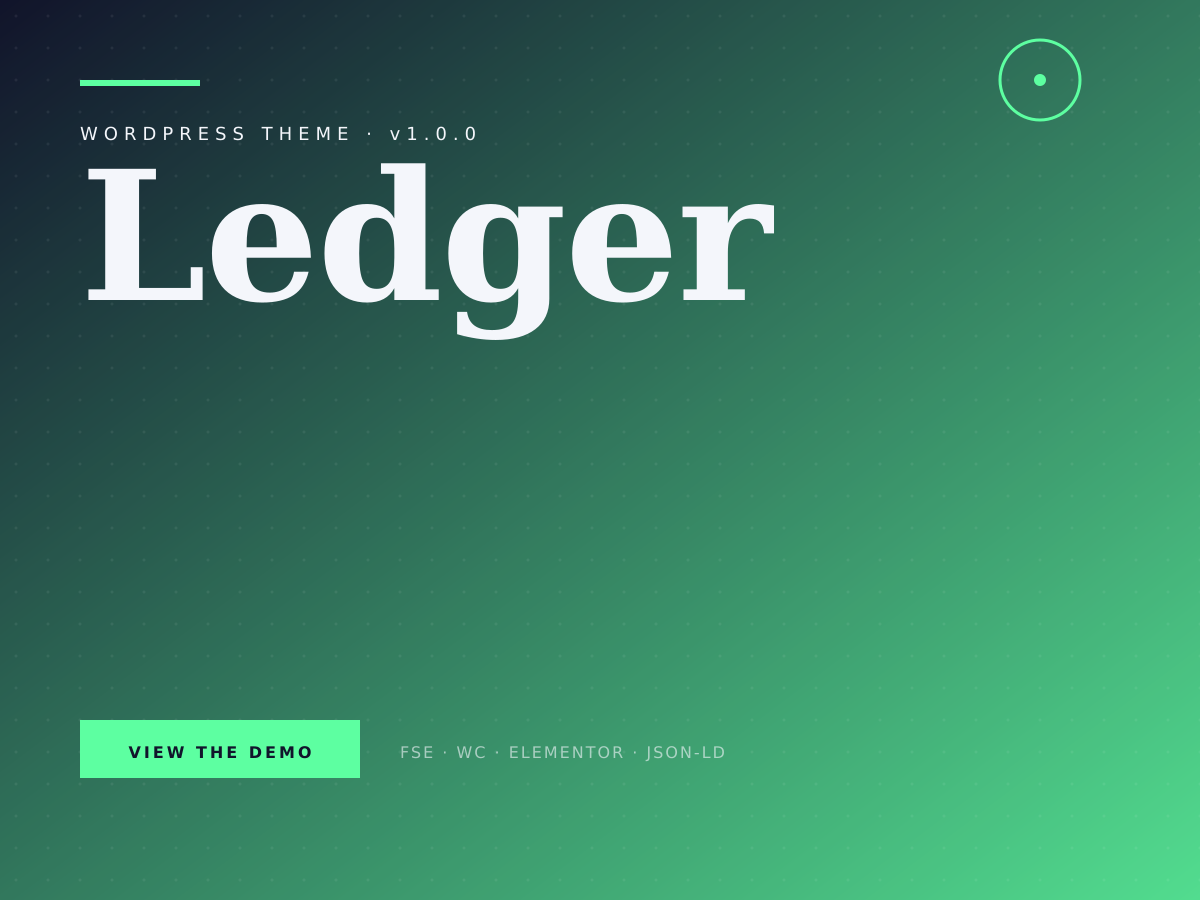 Ledger theme demo