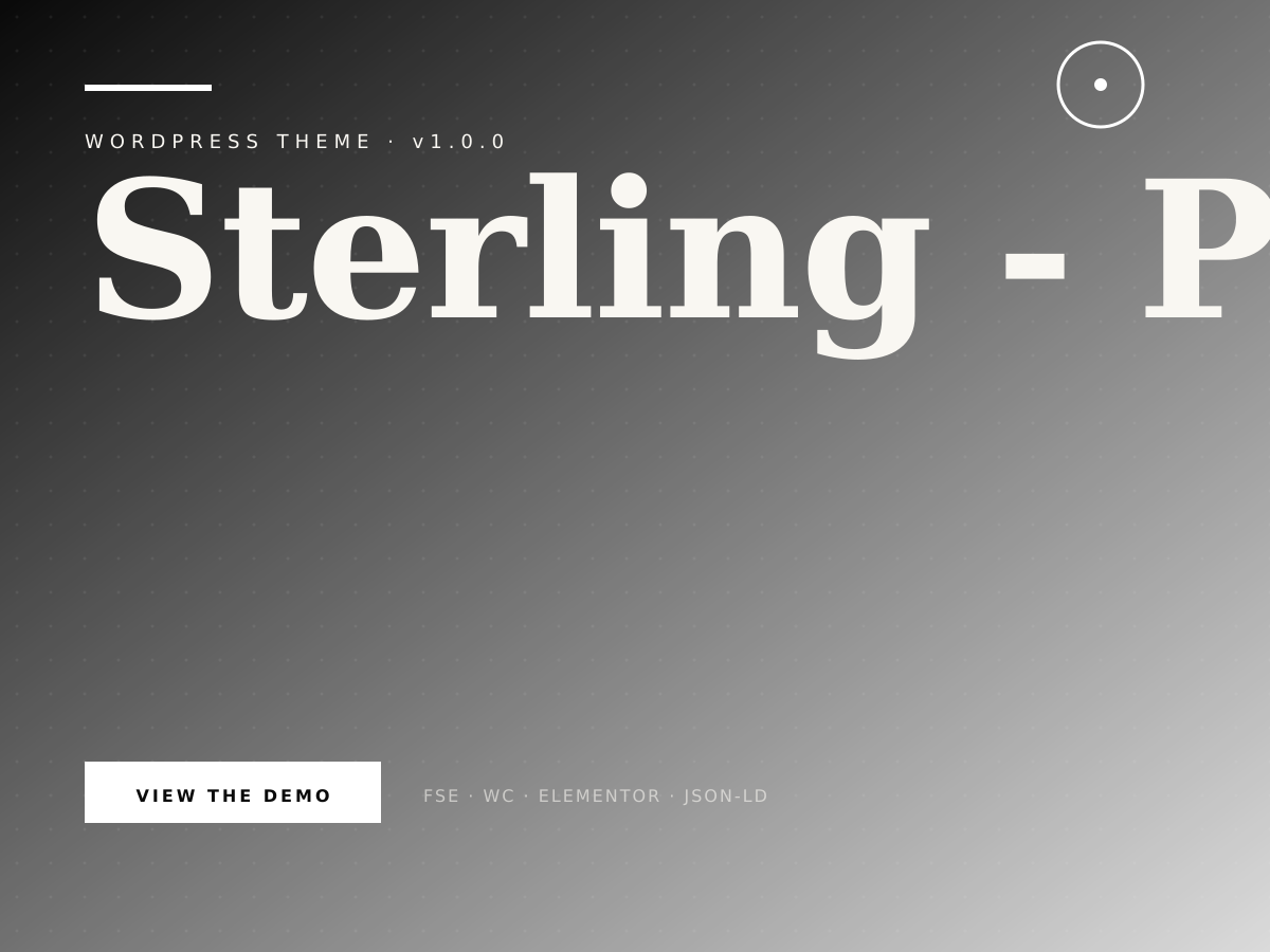 Sterling theme demo