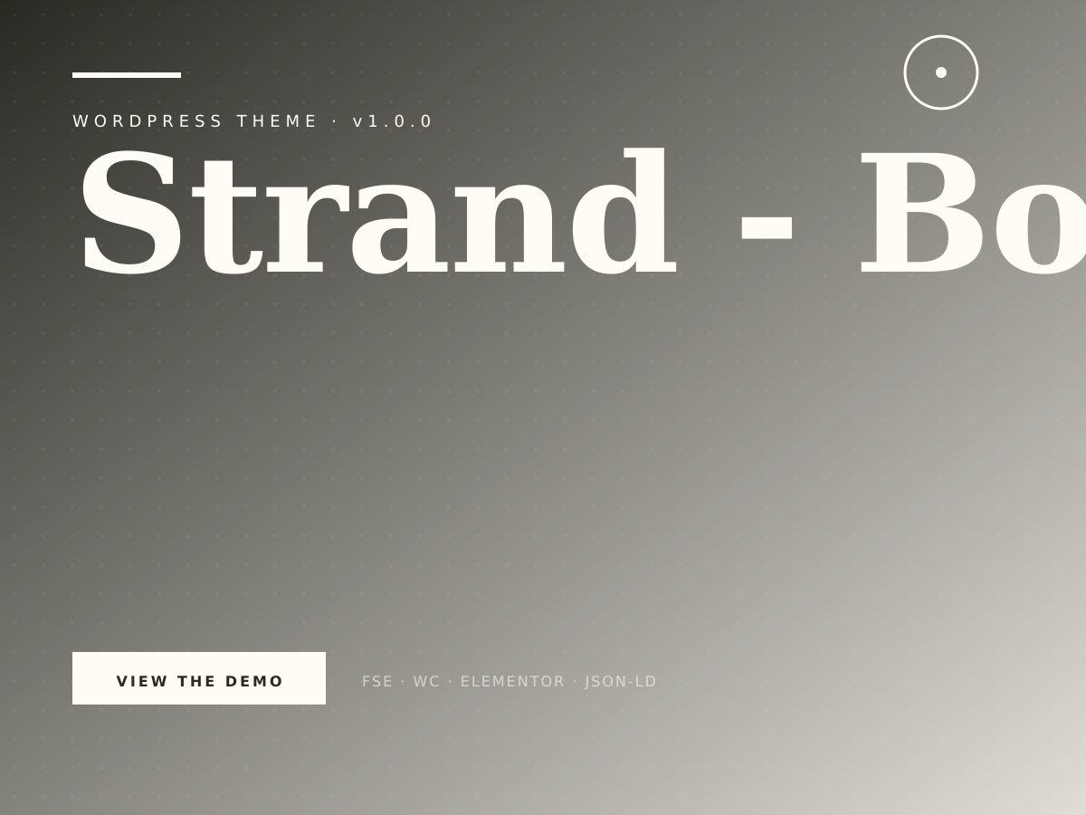 Strand theme demo