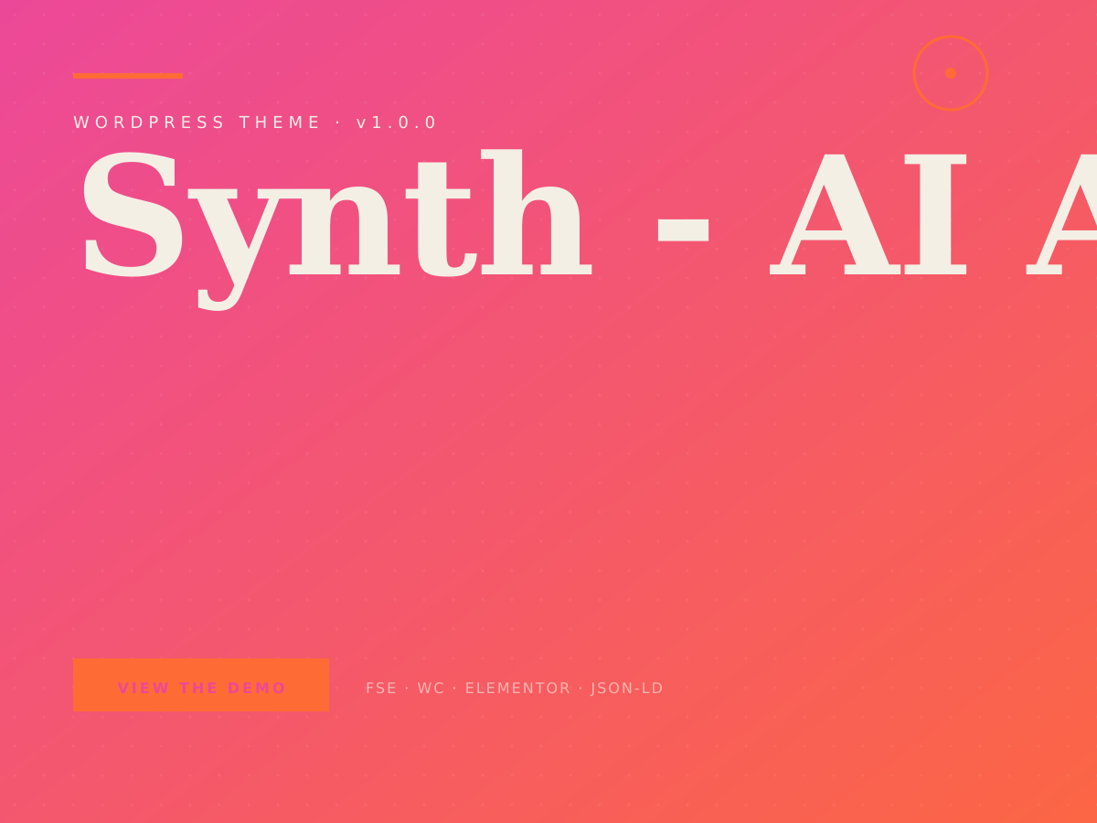 Synth theme demo