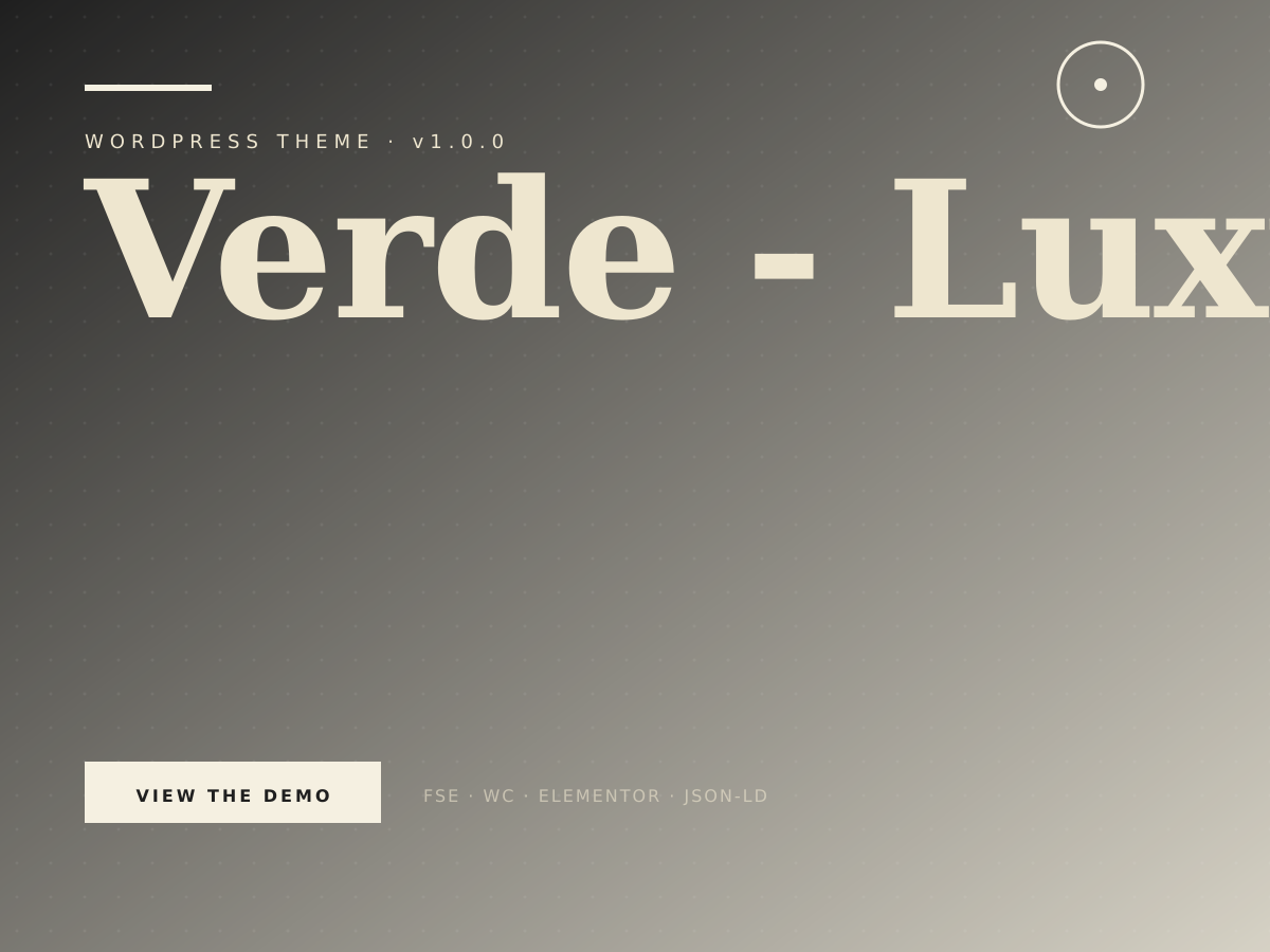 Verde theme demo