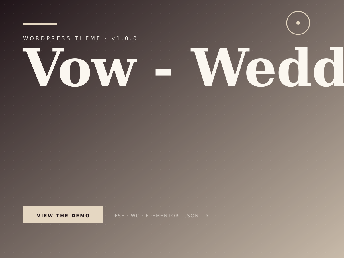 Vow theme demo